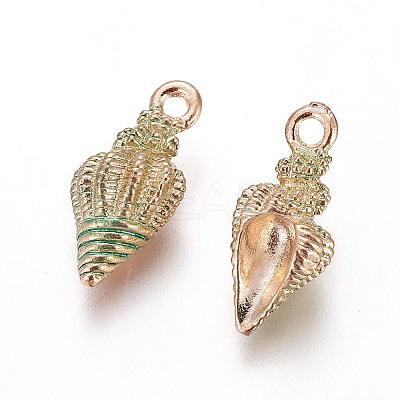 Alloy Enamel Pendants X-PALLOY-F224-07-1