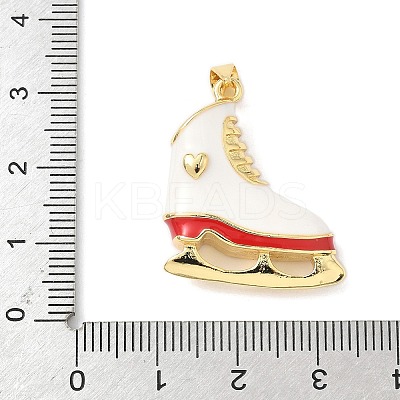 Brass Enamel Pendants KK-L239-041G-1