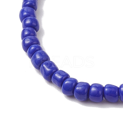 3Pcs 3 Colors Glass Seed Beaded Stretch Bracelets for Women BJEW-JB12206-1