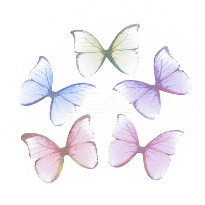 Two Tone Polyester Fabric Wings Crafts Decoration FIND-S322-012A-1