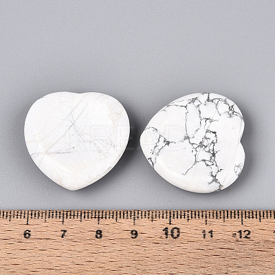 Natural Howlite Worry Stones G-A213-09A-1