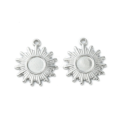 Non-Tarnish 304 Stainless Steel Pendant Cabochon Settings STAS-L269-036P-1