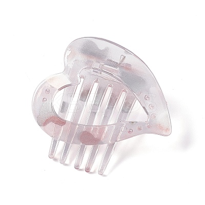 Heart Plastic Claw Hair Clips PHAR-F015-02B-1
