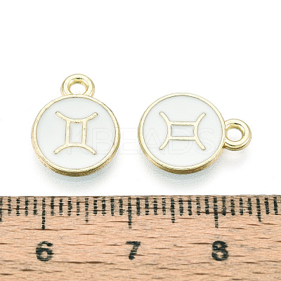 Alloy and Enamel Charms ENAM-T021-28K-1