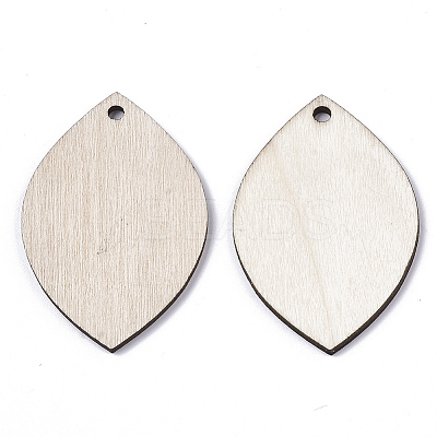 Undyed Wooden Pendant YS-TAC0005-04B-1