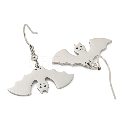 Non-Tarnish Halloween Theme 304 Stainless Steel Dangle Earrings for Women EJEW-F338-05P-1