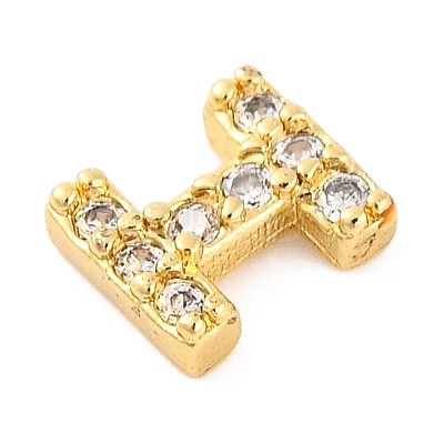 Rack Plating Brass Micro Pave Cubic Zirconia Cabochons KK-F874-04G-I-1