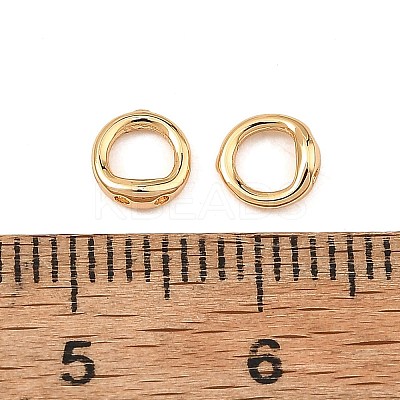 SHEGRACE Brass Ring Charm Connectors XGR-Q6M861-913G-1