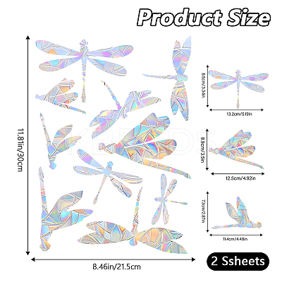 PVC Waterproof Shopwindow Decorative Sticker DIY-WH20007-17M-1