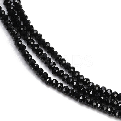 Natural Black Spinel Beads Strands X-G-P553-F08-01-1