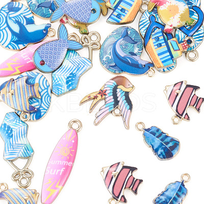 24Pcs 12 Styles Alloy Pendants FIND-TA0010-87-1
