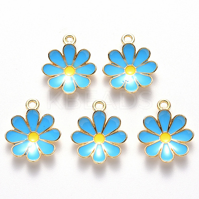 Alloy Enamel Pendants X-ENAM-S121-116E-1