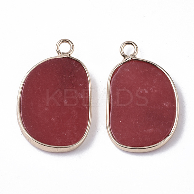Natural White Jade Pendants G-S359-019F-1