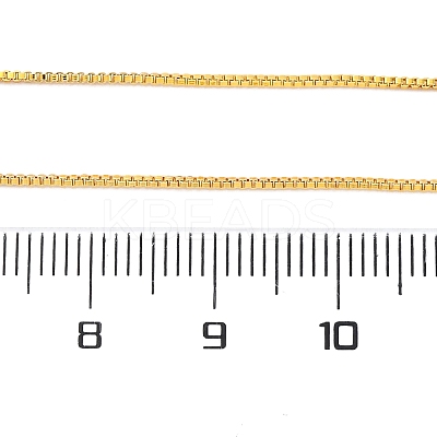 Adjustable Electroplate Brass Venetian Chain Necklaces LS-MAK-L028-02G-1
