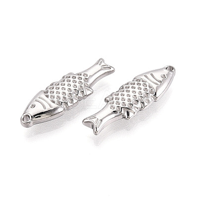 304 Stainless Steel Fish Pendants STAS-T069-10P-1