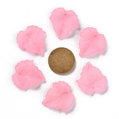 Autumn Theme Transparent Frosted Acrylic Pendants PAF002Y-10-1