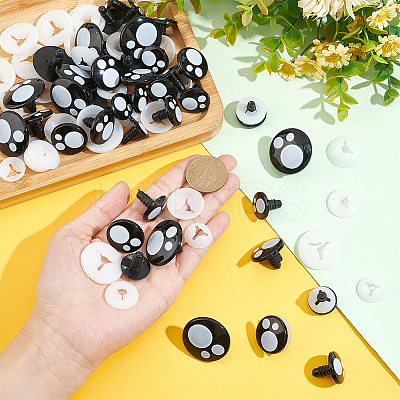 40 Sets 4 Style Plastic Doll Safety Eyes DOLL-PH0001-29-1