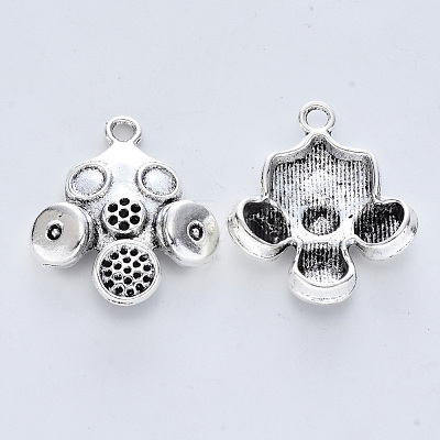Tibetan Style Alloy Pendants X-TIBE-R316-091AS-RS-1