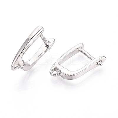 Brass Hoop Earring Findings KK-N267-23A-P-1