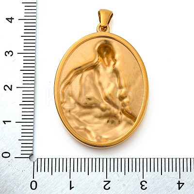 Religion Golden Tone 304 Stainless Steel Pendants LS-STAS-K289-01G-07-1