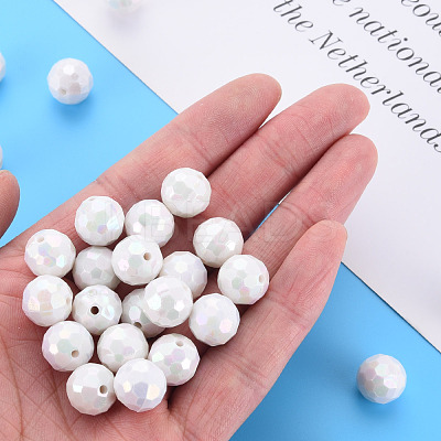 Opaque Acrylic Beads TACR-S154-10F-09-1