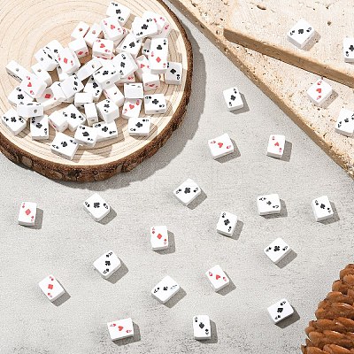 200Pcs Handmade Polymer Clay Beads CLAY-YW0002-62-1