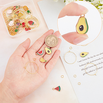 DIY Wine Glass Decoration Making Kits DIY-SC0016-42-1