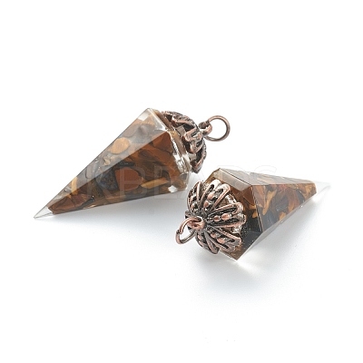 Resin Pointed Pendants G-L571-01-R-1