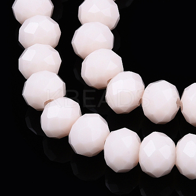 Opaque Solid Color Glass Beads Strands EGLA-A034-P6mm-D33-1