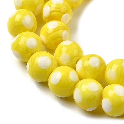 Handmade Lampwork Beads LAMP-D002-8mm-01-1
