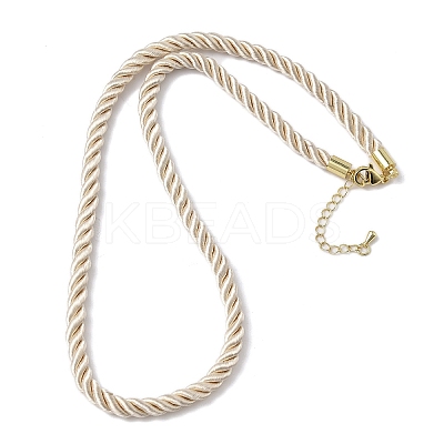 5MM Nylon Twisted Cord Necklace Making FIND-G096-01G-15-1