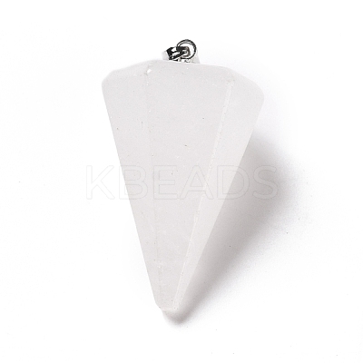 Natural Quartz Crystal Pendants G-F714-02F-1
