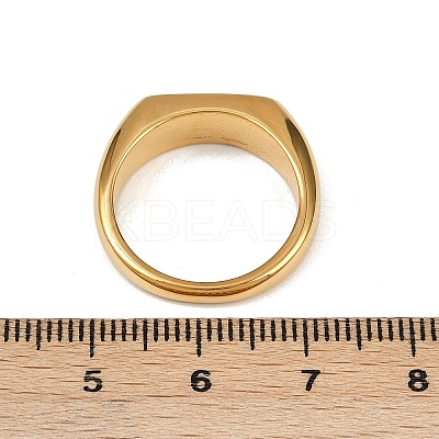 304 Stainless Steel Plain Band Finger Rings RJEW-P152-01G-1