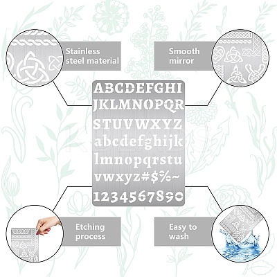 Stainless Steel Metal Cutting Dies Stencils DIY-WH0289-106-1
