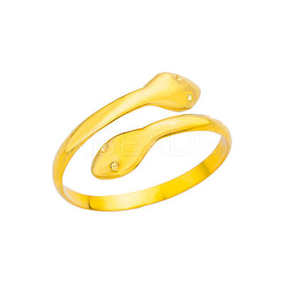 Simple Style 304 Stainless Steel Cuff Rings for Women FS-WGD177D-01-1