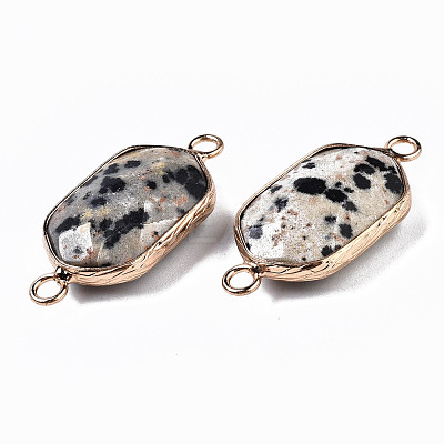 Natural Dalmatian Jasper Links Connectors G-S359-276B-1
