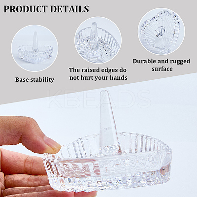 Heart Shaped Glass Ring Holder Dish ODIS-WH20008-10A-1