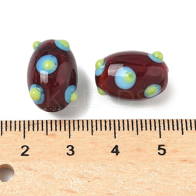 Handmade Lampwork Bumpy Beads LAMP-U004-04B-1