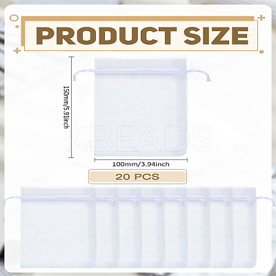 20Pcs Organza Bags OP-LP0001-20-1