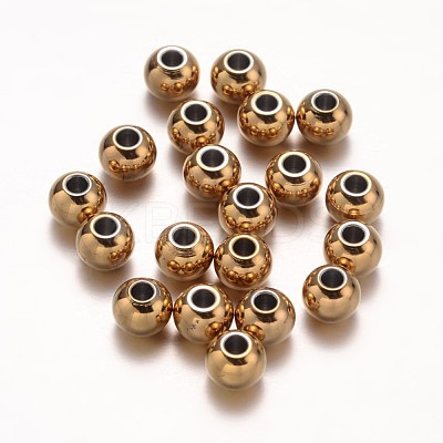 Ion Plating(IP) 304 Stainless Steel Beads STAS-G130-01G-10mm-1