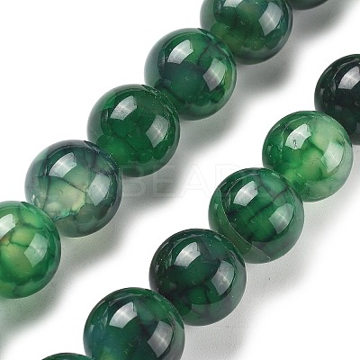 Natural Dragon Veins Agate Beads Strands G-A261-A03-14mm-1