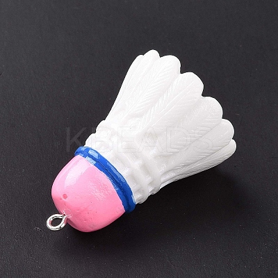 Sport Ball Theme Opaque Resin Pendants RESI-F039-01A-1