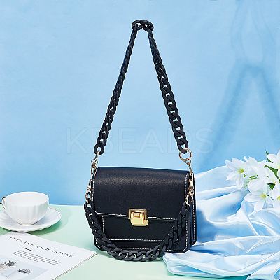 2Pcs 2 Style Acrylic Cable Chain Bag Handles AJEW-WR0001-70-1