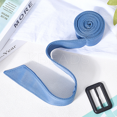 Tie a Knot Polyester Waist Belt with Plastic Buckle AJEW-WH20002-10D-1