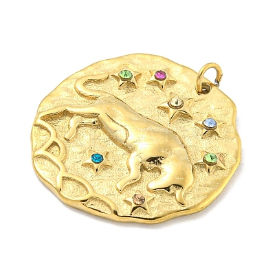 Real 18K Gold Plated PVD Vacuum Plating 304 Stainless Steel Pendants STAS-L278-003G-02-1