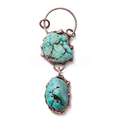 Natural Magnesite Big Pendants G-M383-17R-1