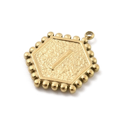201 Stainless Steel Pendants STAS-R227-01J-G-1