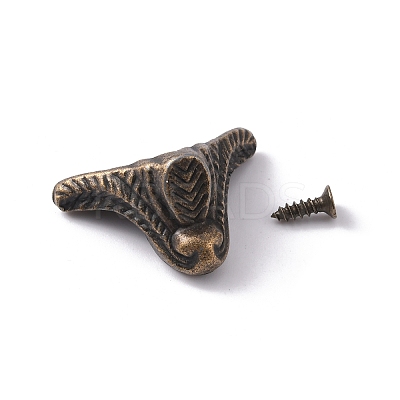 Brass Vintage Corner Protectors FIND-WH0127-43AB-1