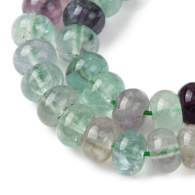 1 Strand Natural Colorful Fluorite Beads Strands G-OC0004-75-1