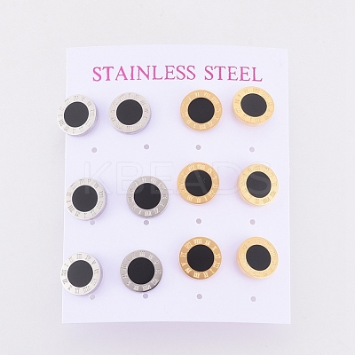 304 Stainless Steel Stud Earrings EJEW-I235-14-1